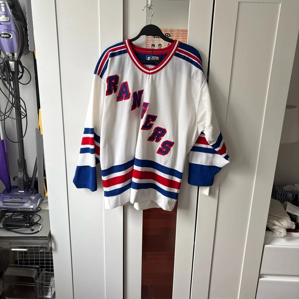 Men’s Starter New York Rangers Jersey XL White Eastern Conference - Picture 11 of 12